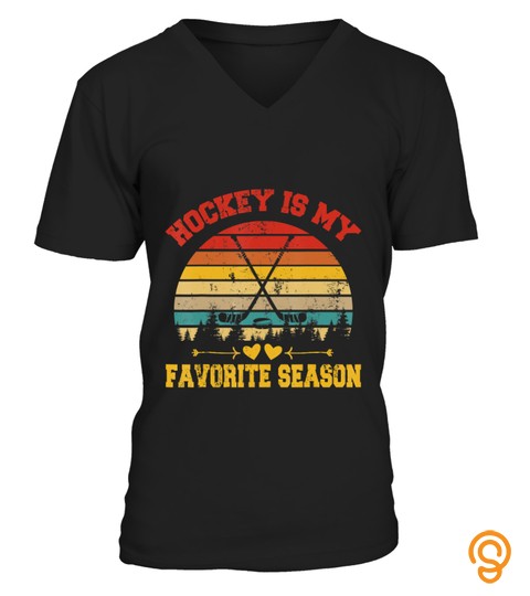 Vintage Retro Hockey Is My Favorite Season Gift For Hockey