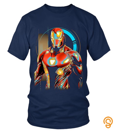 Marvel Infinity War Iron Man Digital Pose Premium T Shirt