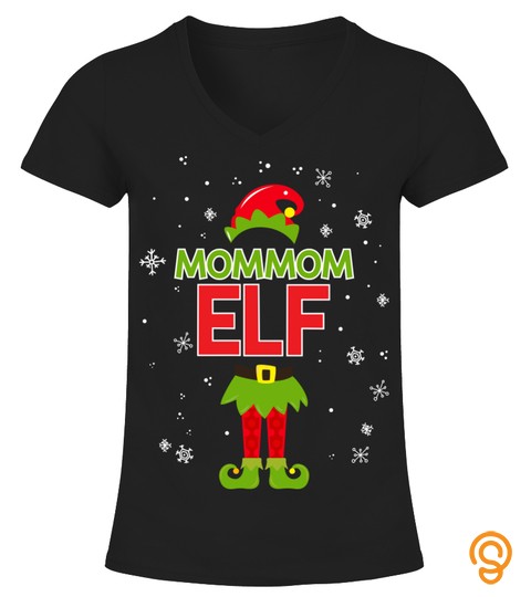 Mommom Elf Costume Christmas Holiday Matching Family Group Christmas Xmas Gift