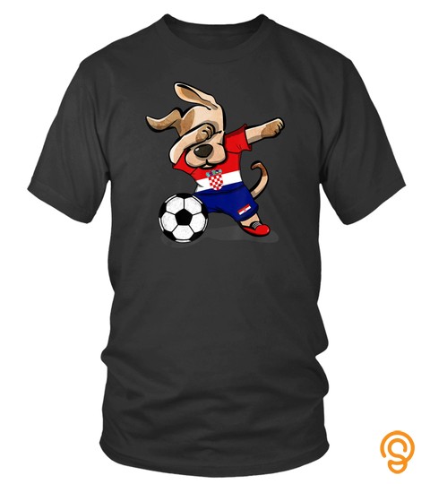 Dabbing Dog Croatia Soccer Jersey Football