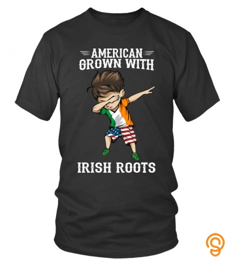 Dabbing Irish Americans Flag Shirt