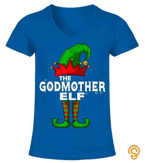 Godmother Elf Family Christmas Group Matching Pj Gift T Shirt