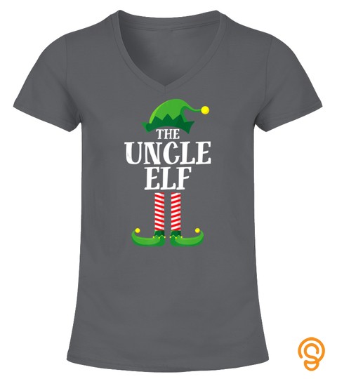 Uncle Elf Matching Family Group Christmas Party Pajama T Shirt