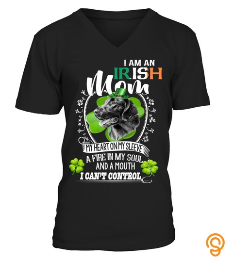 Irish Flat Coated Mom Saint Patrick
