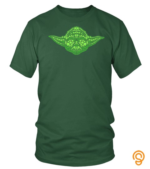 Star Wars Yoda Clover Face St Patrick's Day Premium T Shirt