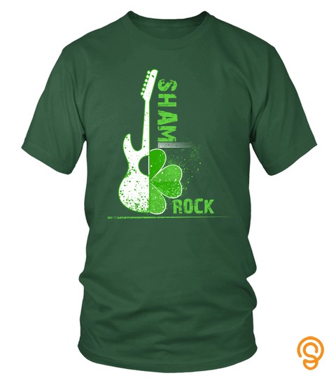 St Patrick's Day Shirts With Shamrock Emoji Rock Music Lover