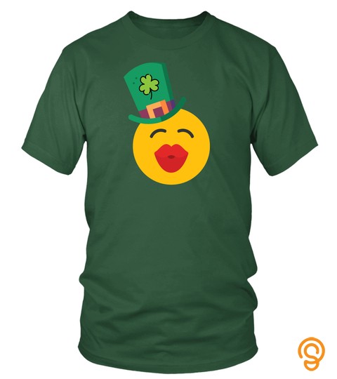 Kiss Me Emoji Irish St Patricks Day Shirt