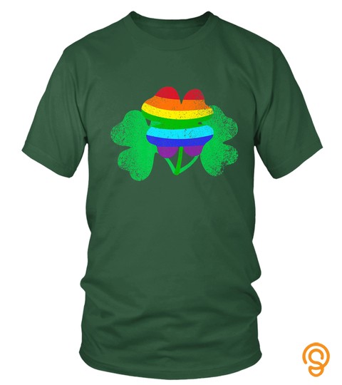 St Patricks Day Shamrock LGBT Gay Lesbian T Shirt