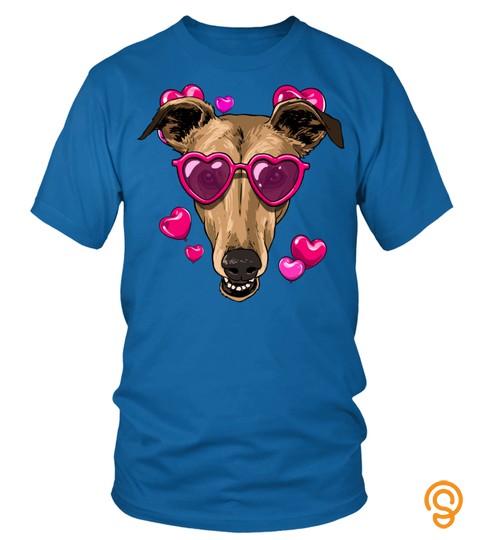 Greyhound Valentines Day Shirt Heart Dog Lover Gift Sweatshirt