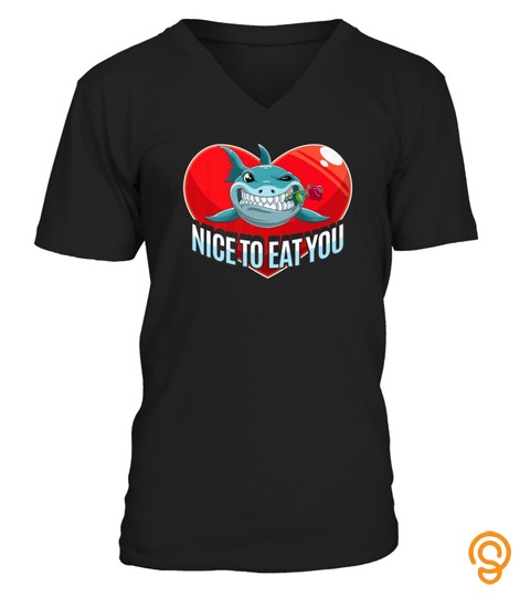 VALENTINES DAY SHIRT FOR WOMENMEN WITH CUTE SHARK RED HEART TSHIRT   HOODIE   MUG (FULL SIZE AND COLOR)