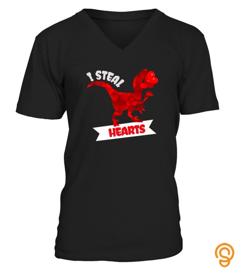 T REX DINOSAUR VALENTINES DAY ROSE STEAL HEARTS TSHIRT   HOODIE   MUG (FULL SIZE AND COLOR)