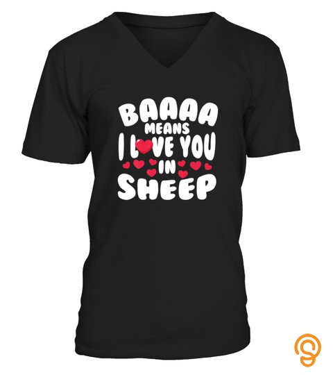 Baaaa Means I Love You In Sheep Tshirt   Hoodie   Mug (Full Size And Color)