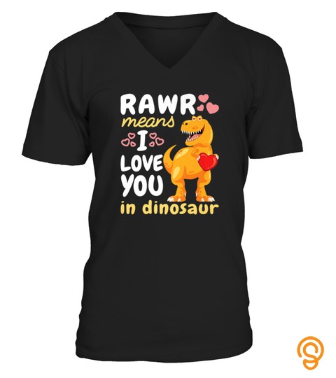 RAWR MEANS I LOVE YOU IN DINOSAUR T SHIRT HEARTS TREX TSHIRT   HOODIE   MUG (FULL SIZE AND COLOR)