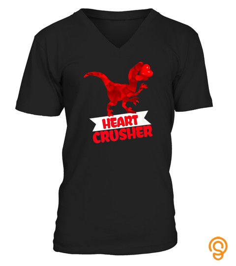 T REX DINOSAUR VALENTINES DAY HEART CRUSHER ROSE TSHIRT   HOODIE   MUG (FULL SIZE AND COLOR)