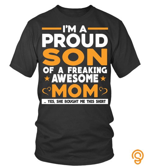 Son T shirt , I'm a proud Husband of a freaking awesome Mom