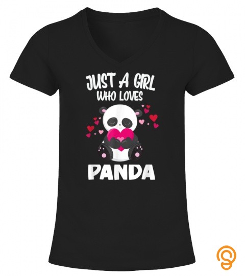 Panda Heart Valentines Day Gift T Shirt