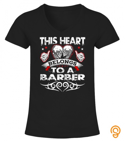 Funny Black Barber Barbers Funny Valentines Day Gift Men T Shirt