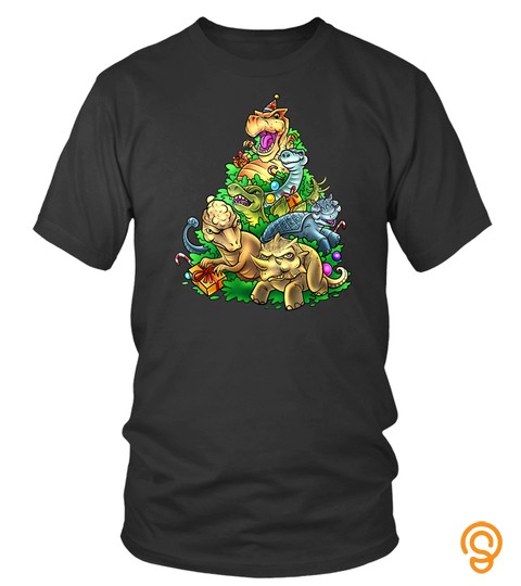 Dinosaur Christmas Tree Christmas Shirt Holiday