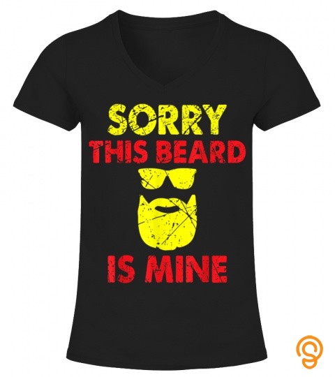 Mens This Beard Is Mine Vintage Barber Valentines Day Gift T Shirt