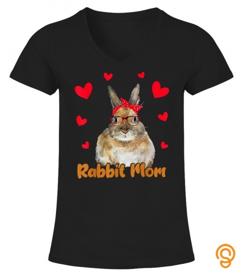 Rabbit Bunny Mom Valentines Day Mother Day Gift Women T Shirt