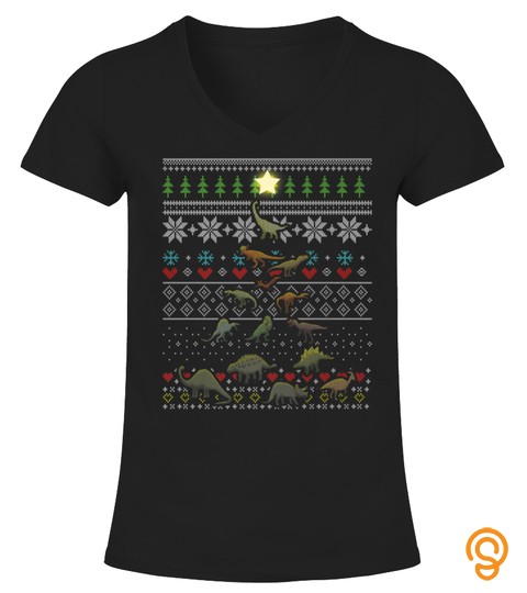 Dinosaur Christmas Tree Xmas Holiday Trex Tshirt   Hoodie   Mug (Full Size And Color)