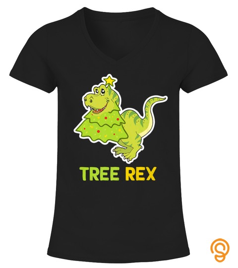 Tree Rex Christmas Tshirt Funny Dinosaur Christmas Tree Tshirt   Hoodie   Mug (Full Size And Color)
