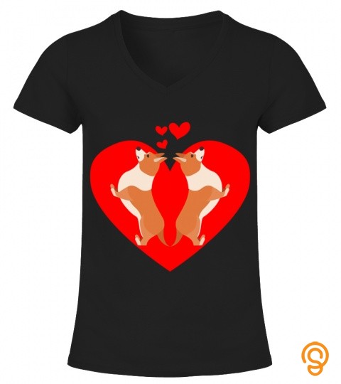 Mens Valentine's Day Corgi Love T Shirt