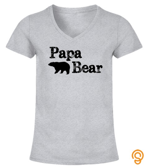 Mens Papa Bear Shirt for Pappa Bear  Poppa Bear Dad