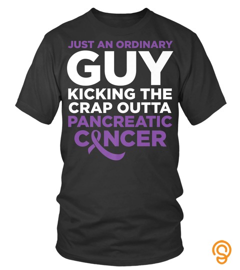 Mens Guy Kicking Crap Outta Pancreatic Cancer