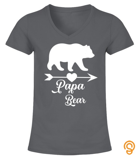 Papa Bear Shirt For Men  Graphic Father Dad Gifts Apparel