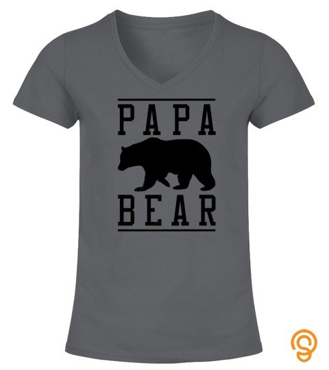 Papa Bear Funny Sarcasm Christmas Gift Tshirt
