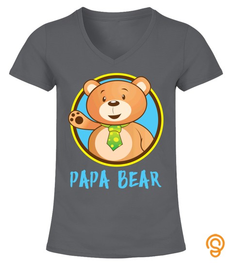 Papa Bear Matching Shirt Cute Papa Bear Couple Shirt