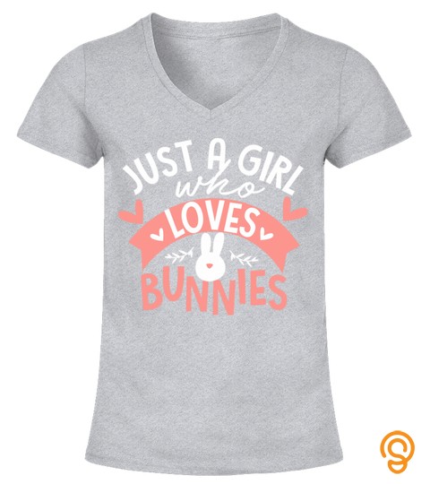 Just Girl Who Loves Bunnies Cute Easter Religious T Shirt