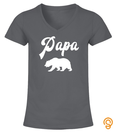 Papa Bear  Funny Polar Bear Gift For Dads Tshirt