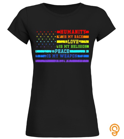 Rainbow Flag   Love Is My Religion Lgbt Pride Shirt