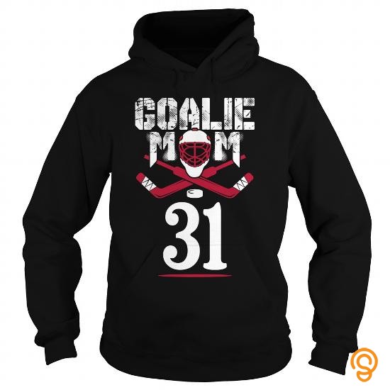Premium Goalie mom hockey number 31 T Shirts Apparel