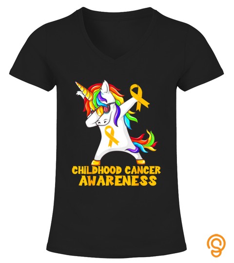 Childhood Cancer Awareness Dabbing Unicorn