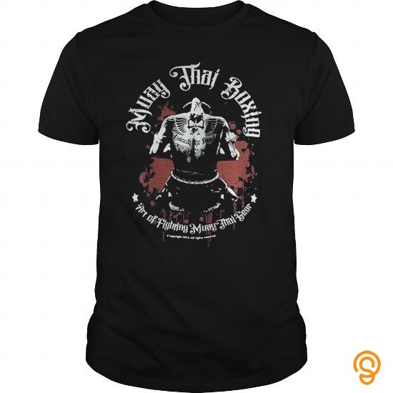 Favorite Martial Arts Muay Thai Kick Boxing Wai Krue Black Tshirt T Shirts Wholesale
