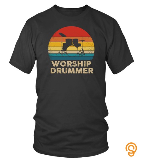 Retro Christian Worship Drummer Vintage Sweatshirt