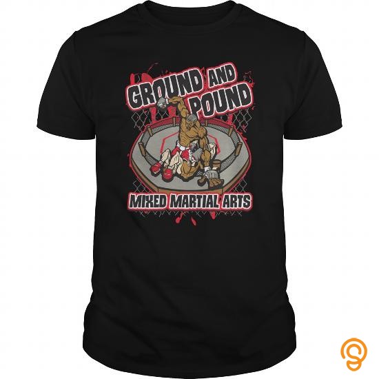 Beautiful Ground and Pound Mixed Martial Arts Tshirt T Shirts Sayings Women