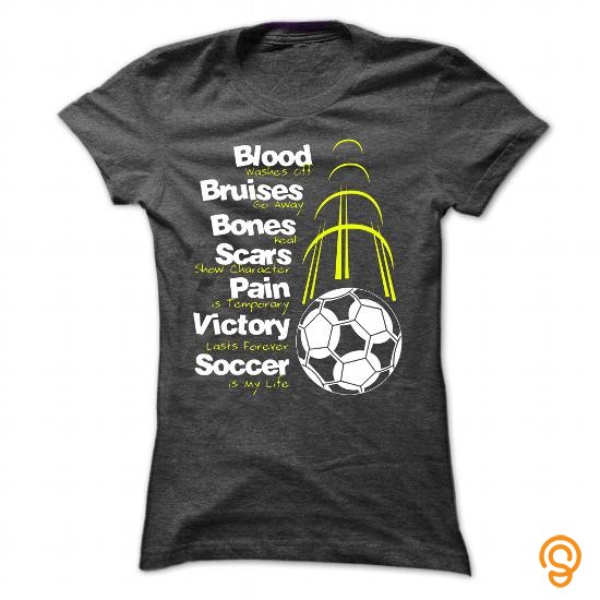 Half-priced Soccer Is My Life Tee Shirts Review| ShiningTee | ShiningTee