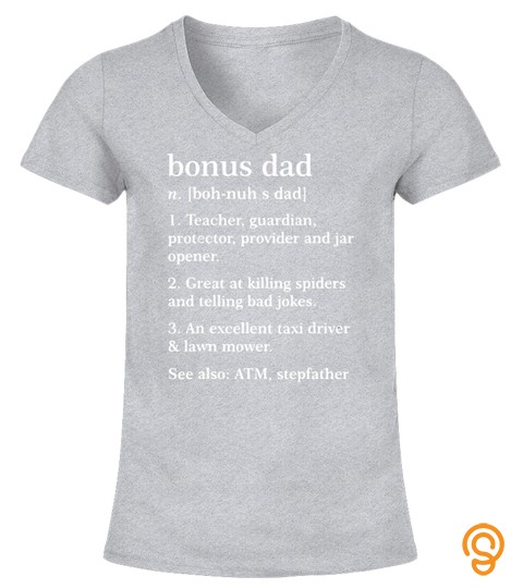 Funny Definition About Bonus Dad   Best Gift For Stepdad