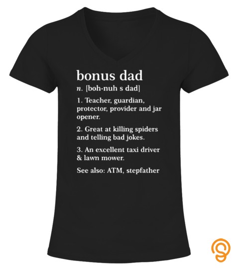 Funny Definition About Bonus Dad   Best Gift For Stepdad
