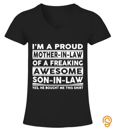 Proud Mother In Law Pullover Hoodie T shirt For Special