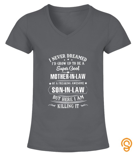 Womens super cool mother in law of son in law t shirt funny gift