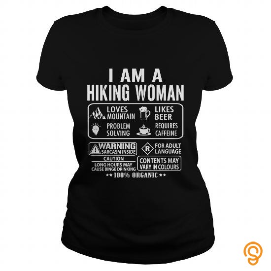 Handsome I AM A HIKING WOMAN T Shirts Clothing Brand