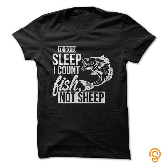 Efficient Love fishing Count Fish to go to sleep Tee Shirts Sayings Women