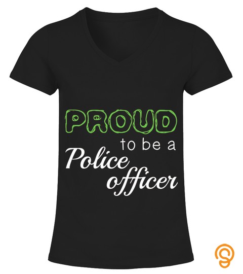 Men S Police Officer Proud To Be Job Title T Shirt Small Brown