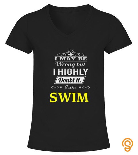 Top Shirt Swimming make me happy front