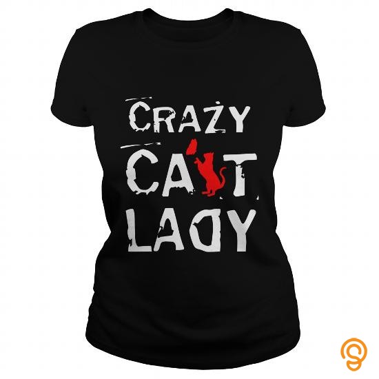 Form-fitting CRAZY CAT LADY Tee Shirts Review